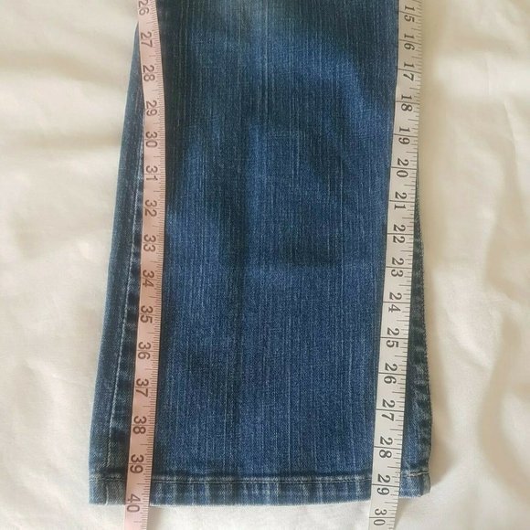 L.L Bean Jeans Womens Size 10 Regular Blue Denim Straight Pockets Mid Ri… - Picture 11 of 12